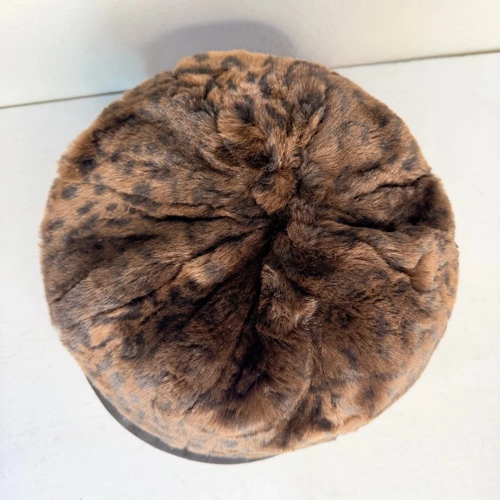 Scala faux fur baseball cap style hat